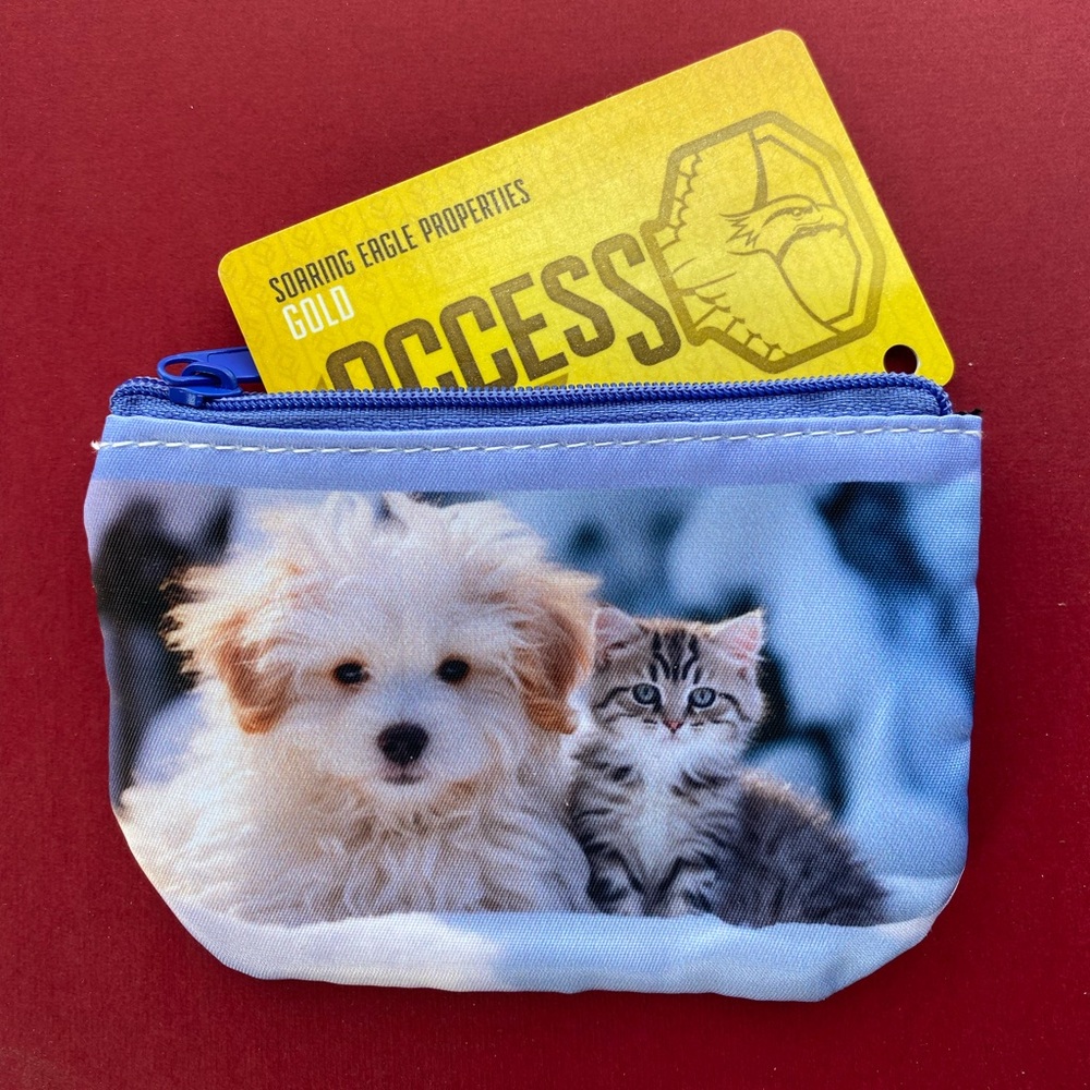 Goanna Art hand made coin pouch top zip
Photo of puppy and kitty - Picture 3 of 5